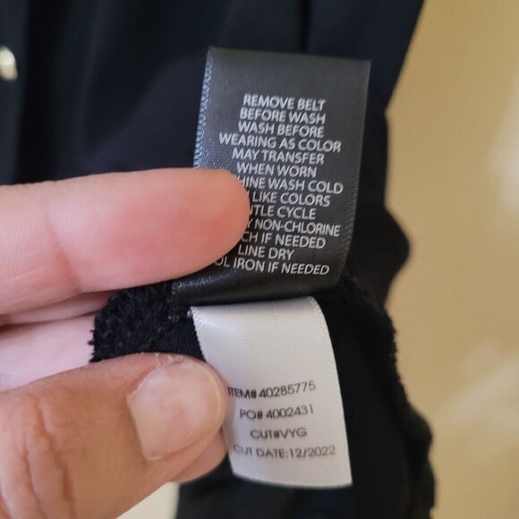 Torrid Dress Womens M/L Black Rayon Slub Button Front Collared Career Office - Picture 3 of 7